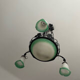 Glass paste chandelier