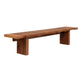 Large wooden bench