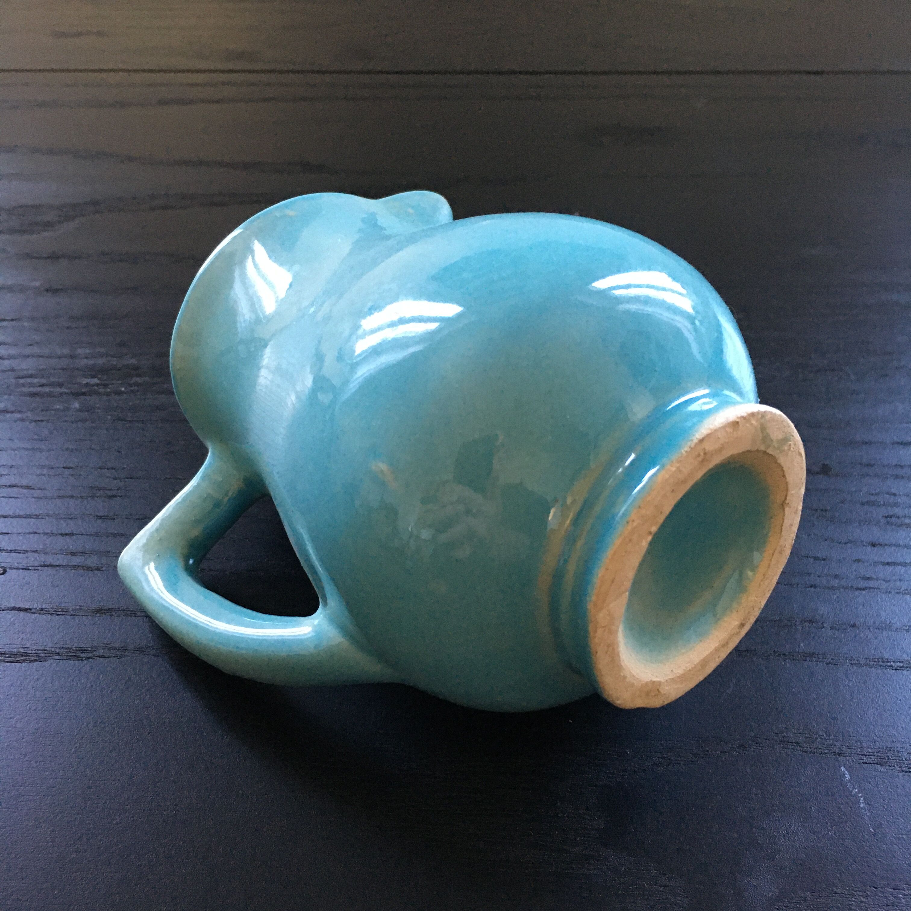 Sky blue pitcher