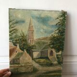 Oil on canvas landscape