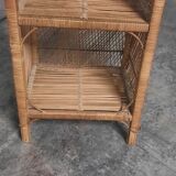 Meuble vintage en rotin