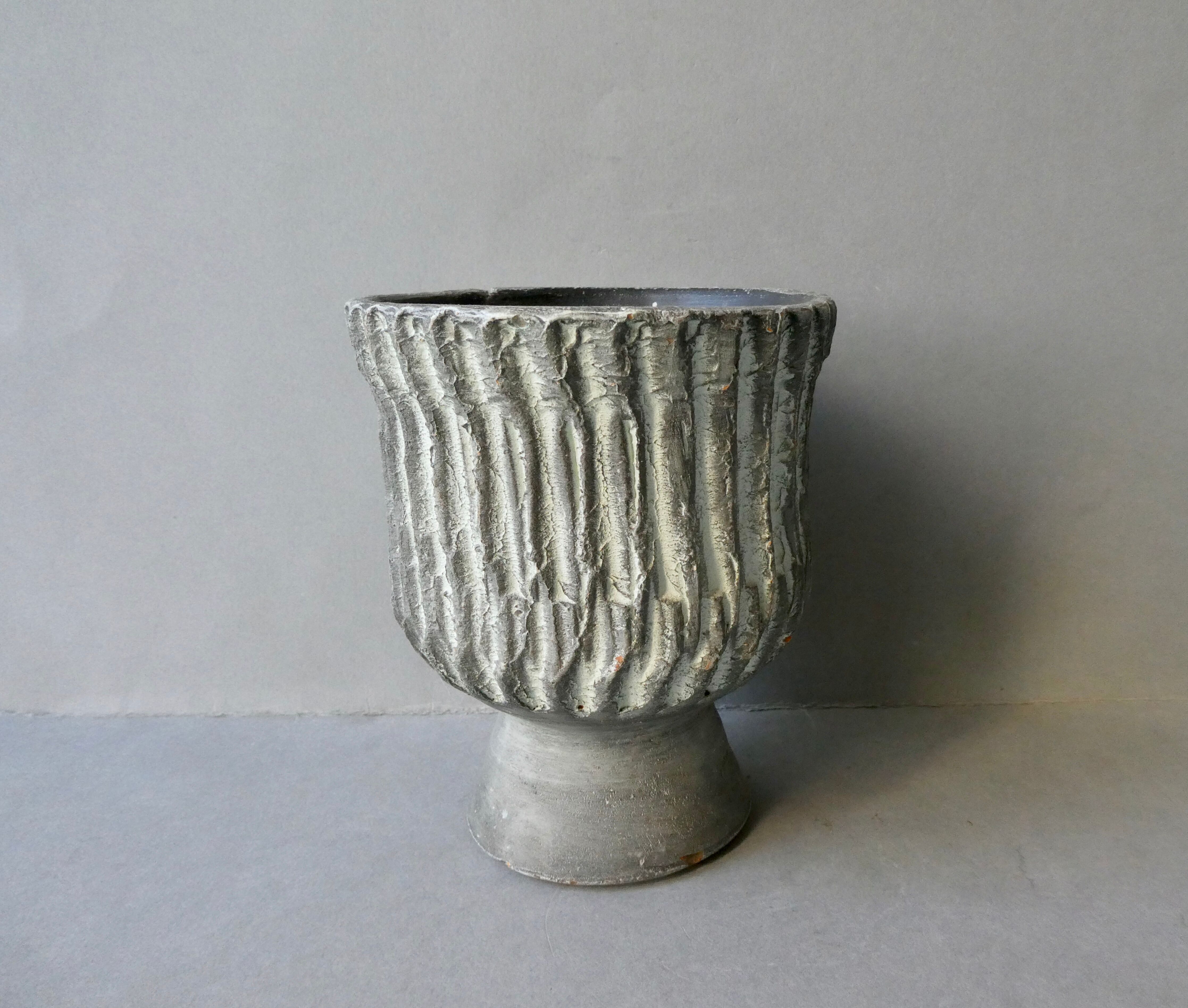 Terracotta pot cover from the 60s, Artesania Andorrana