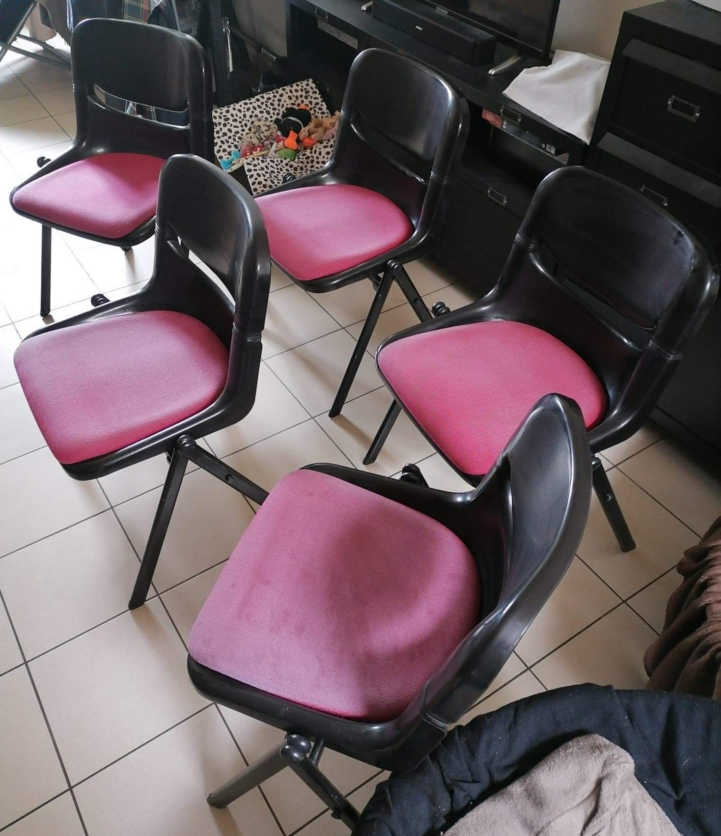 5 "Dorsal" design chairs by Emilio Ambasz, Giancarlo Piretti