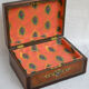 Victorian jewellery box in amboyna