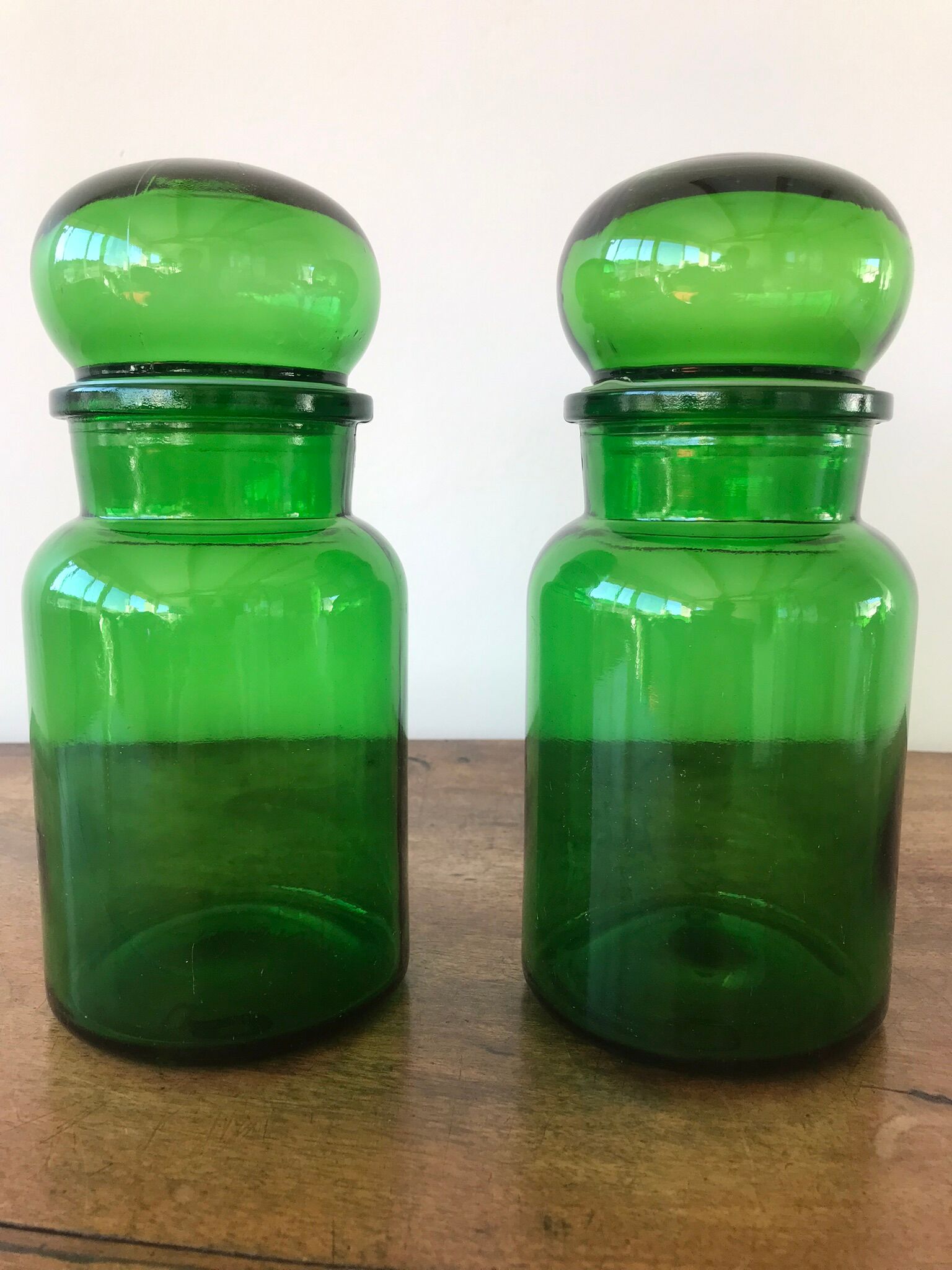 Green jars Cicona 70s