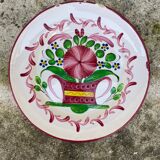Old plate with floral motif