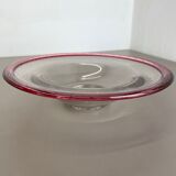 German 2,2kg Glass Bowl by Karl Wiedmann for WMF, 1960s Baushaus Art Deco