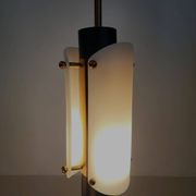 Vintage Scandinavian suspension in plexiglass and copper, probably Danish.