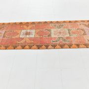 3x11 Colorful Turkish Vintage Runner Rug, 92x328Cm