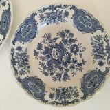 4 assiettes à dessert anglaises Ridgway Windsor bleues – Staffordshire