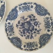 4 Ridgway Windsor Blue English Dessert Plates – Staffordshire