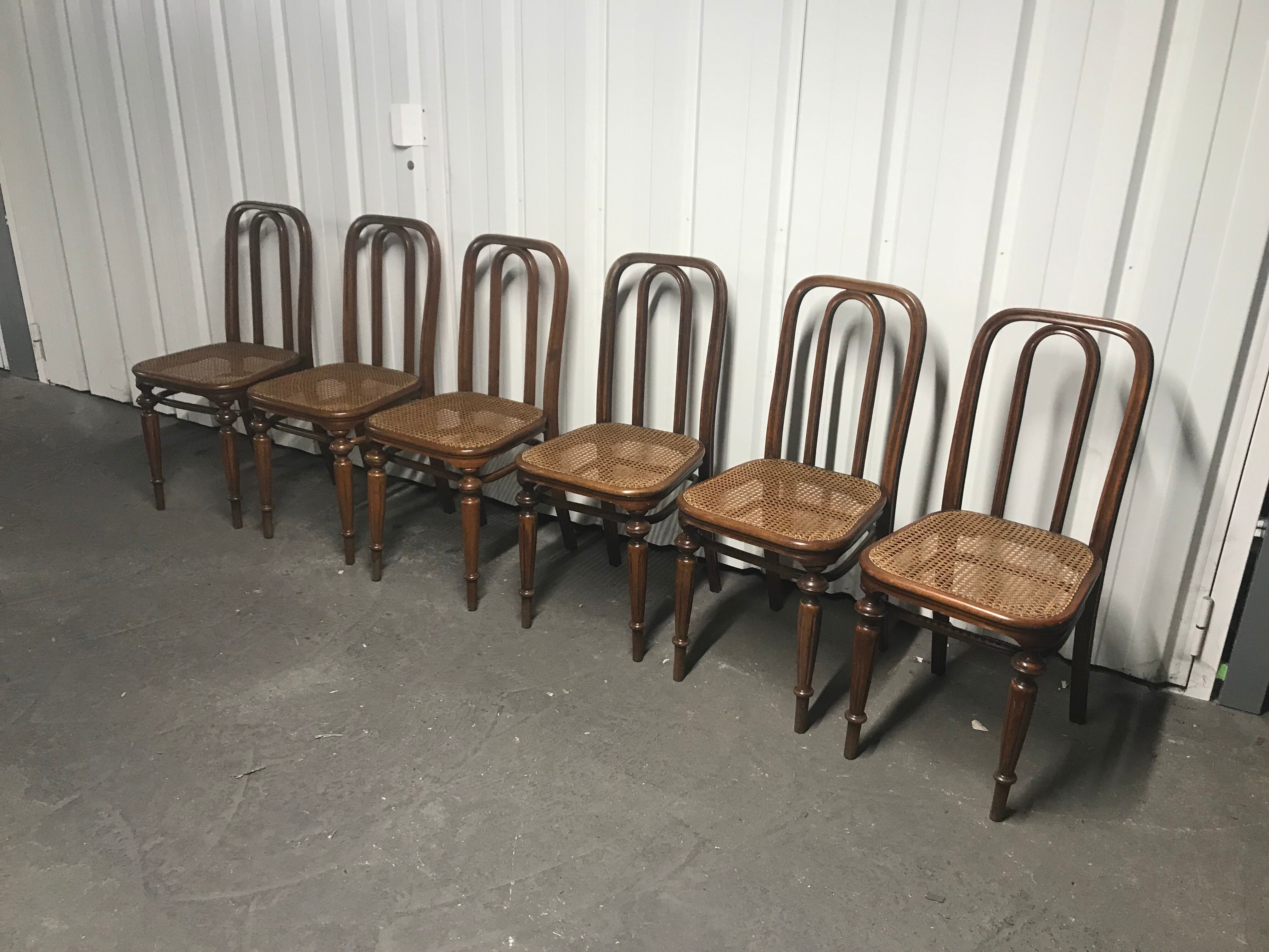6 chairs Thonet Wien 1922