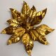 Applique florale vintage dorée Hans Kogl