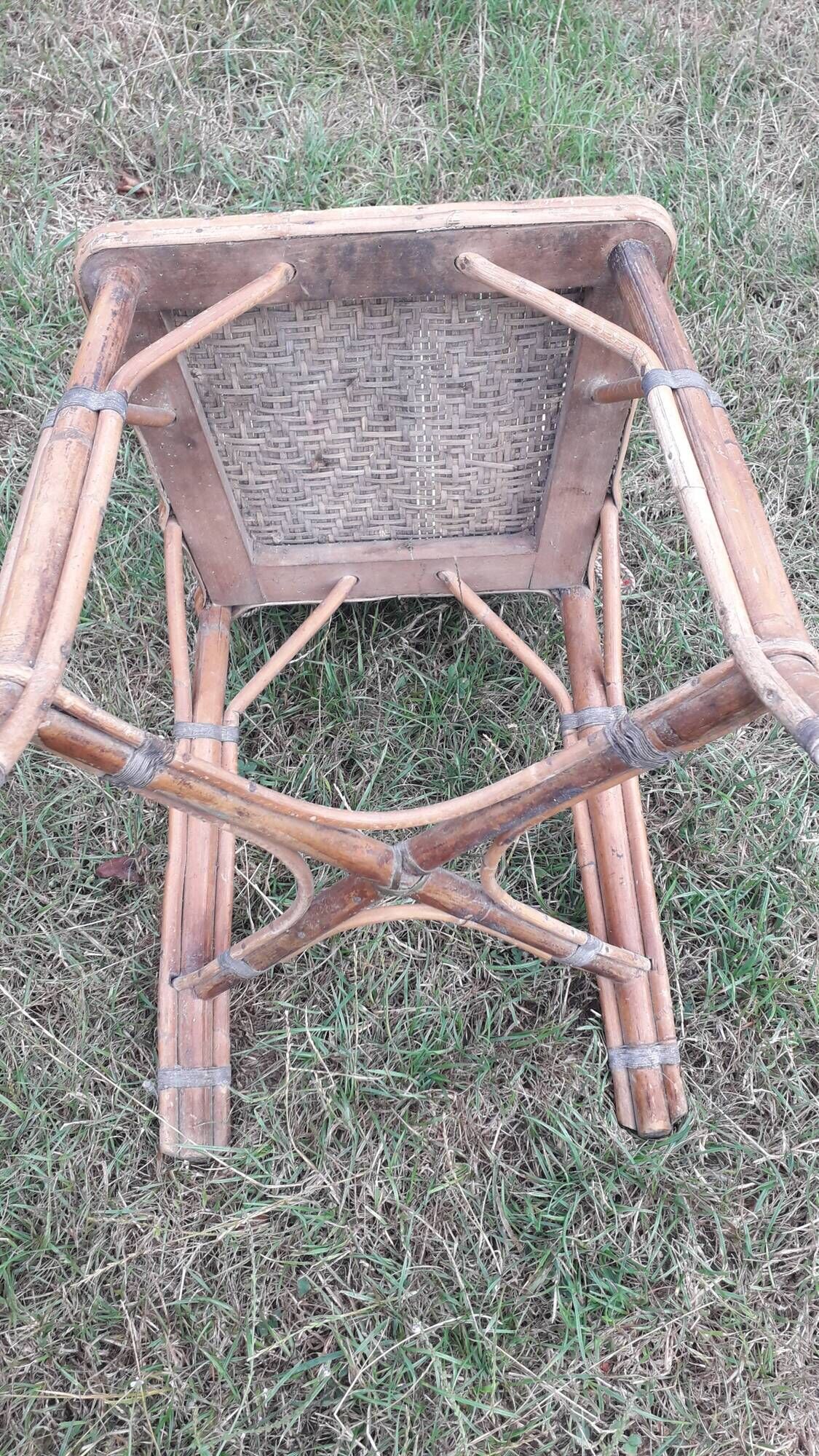 Set 2 rattan chairs 1900