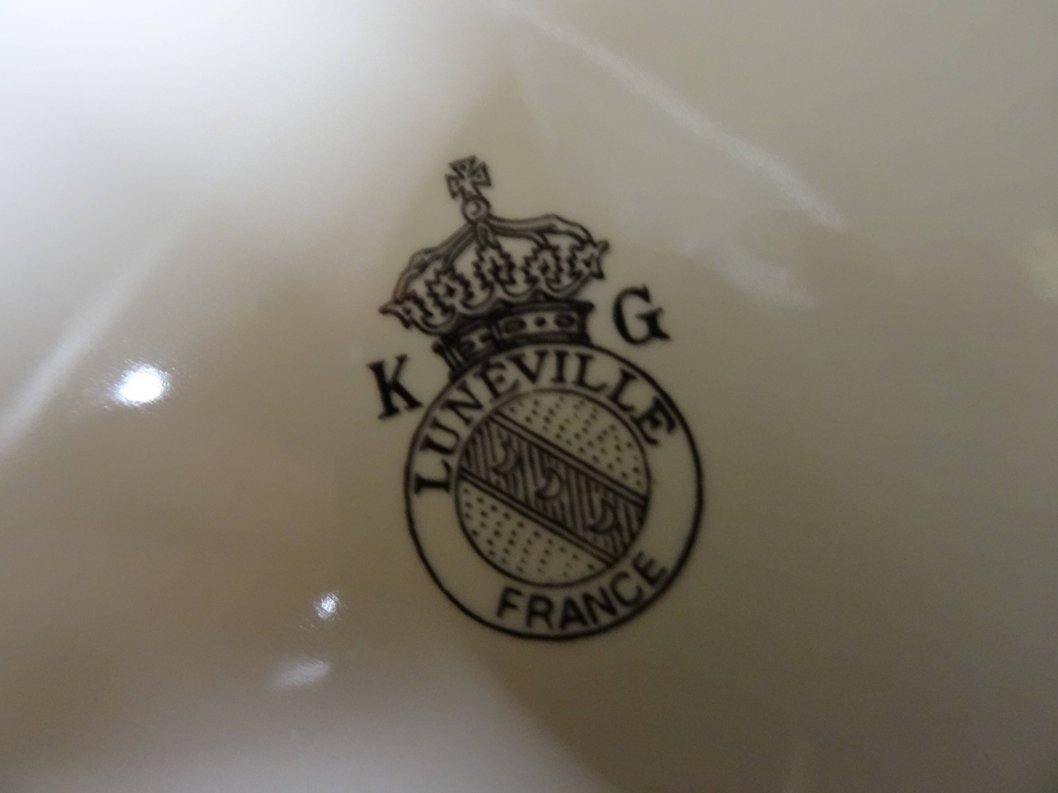 Lot of 6 Lunéville plates