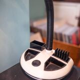 Rabbit Tanaka Gooseneck desk lamp, black and white by Kyoji Tanaka 1985, Hong Kong