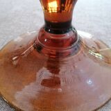 Coupe sur pied en verre bulle de biot