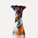 Large free-form art glass vase by Gyula Budveszel, Hungary, 1990s