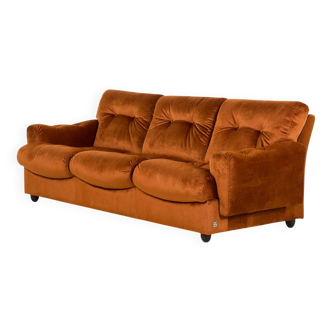Italian vintage Brusnelli 3 person sofa, 1970s