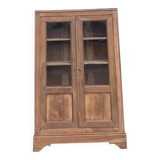 Armoire parisienne ancienne vaisselier bibliothèque en bois massif brut