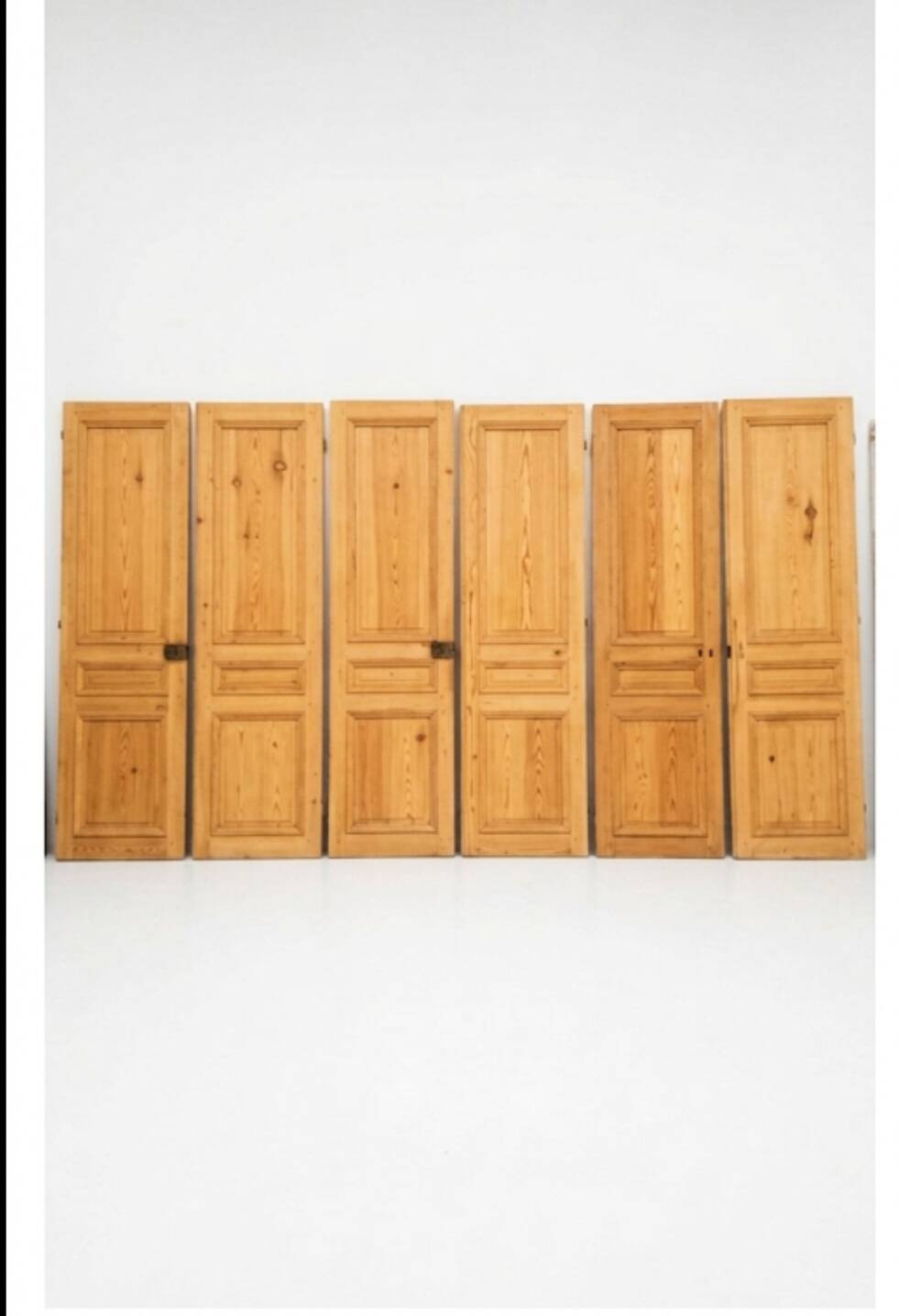 3 paires de portes de séparation du XIXème s.