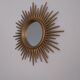 GOLDEN WOODEN SUN MIRROR