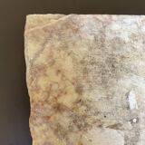 Vintage pinkish beige marble ashtray