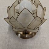 Mother-of-pearl lotus flower bedside or mood lamp