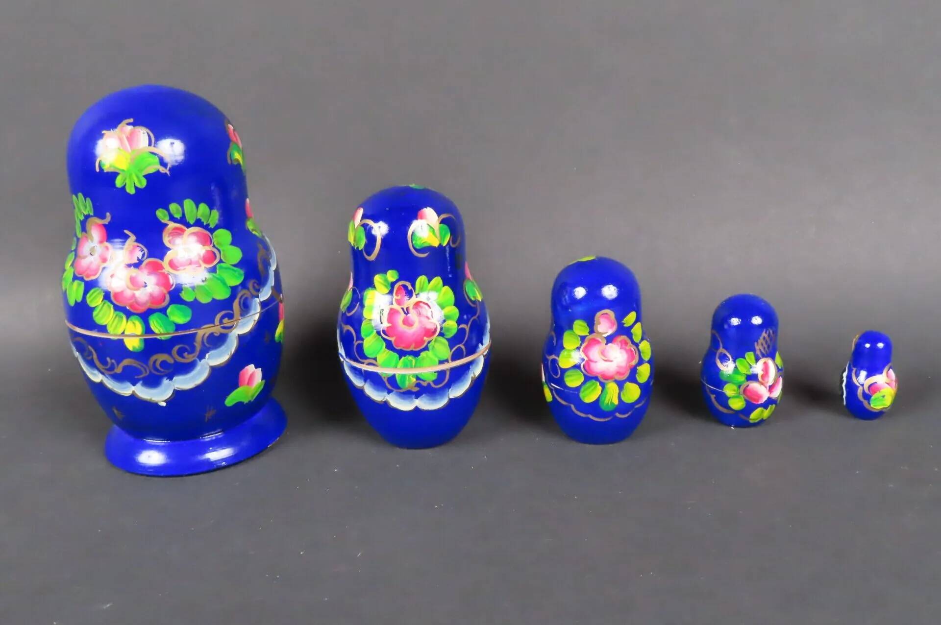 Matryoshka (USSR) in lacquered painted birch