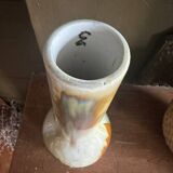 Set of two flamed stoneware vases