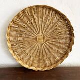 Wicker tray trio
