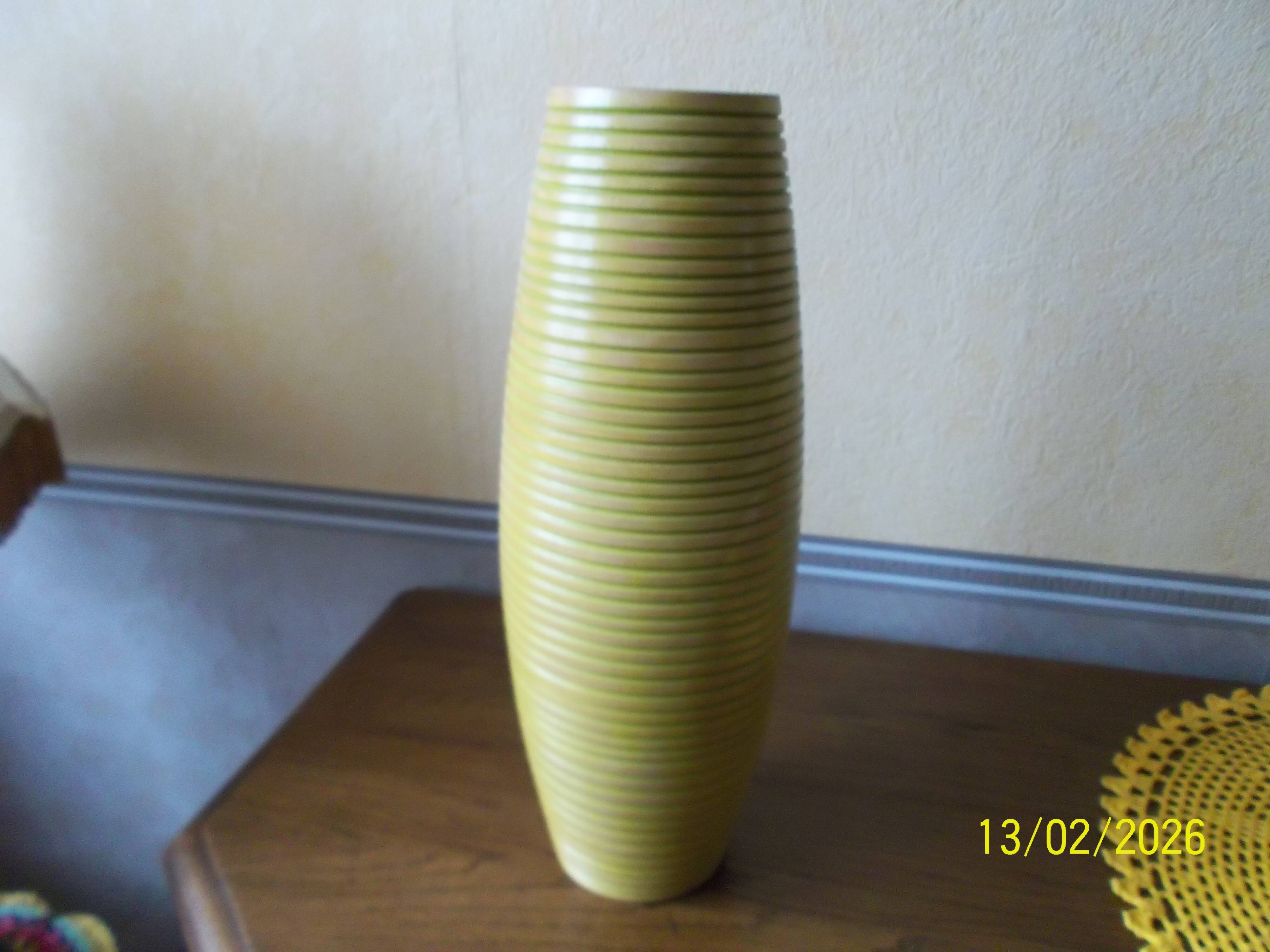 Wooden vase