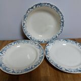 Sarreguemines Digoin plates and dish, Pétrus series