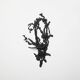 Candelabre mural libre forme / bougeoir / applique, fer, Pologne vers 1960
