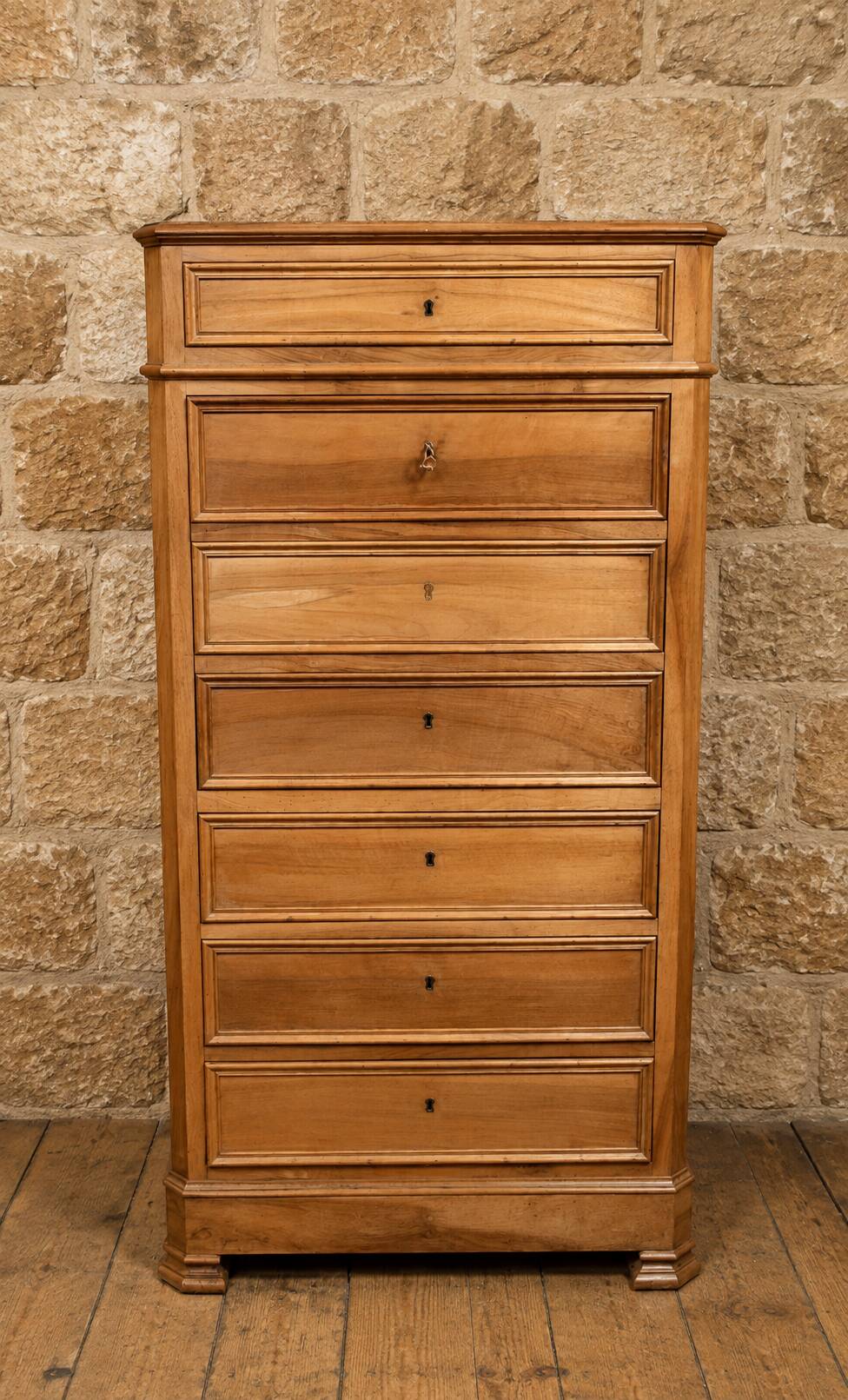 Walnut weekly secretary – Louis-Philippe period, 19th century