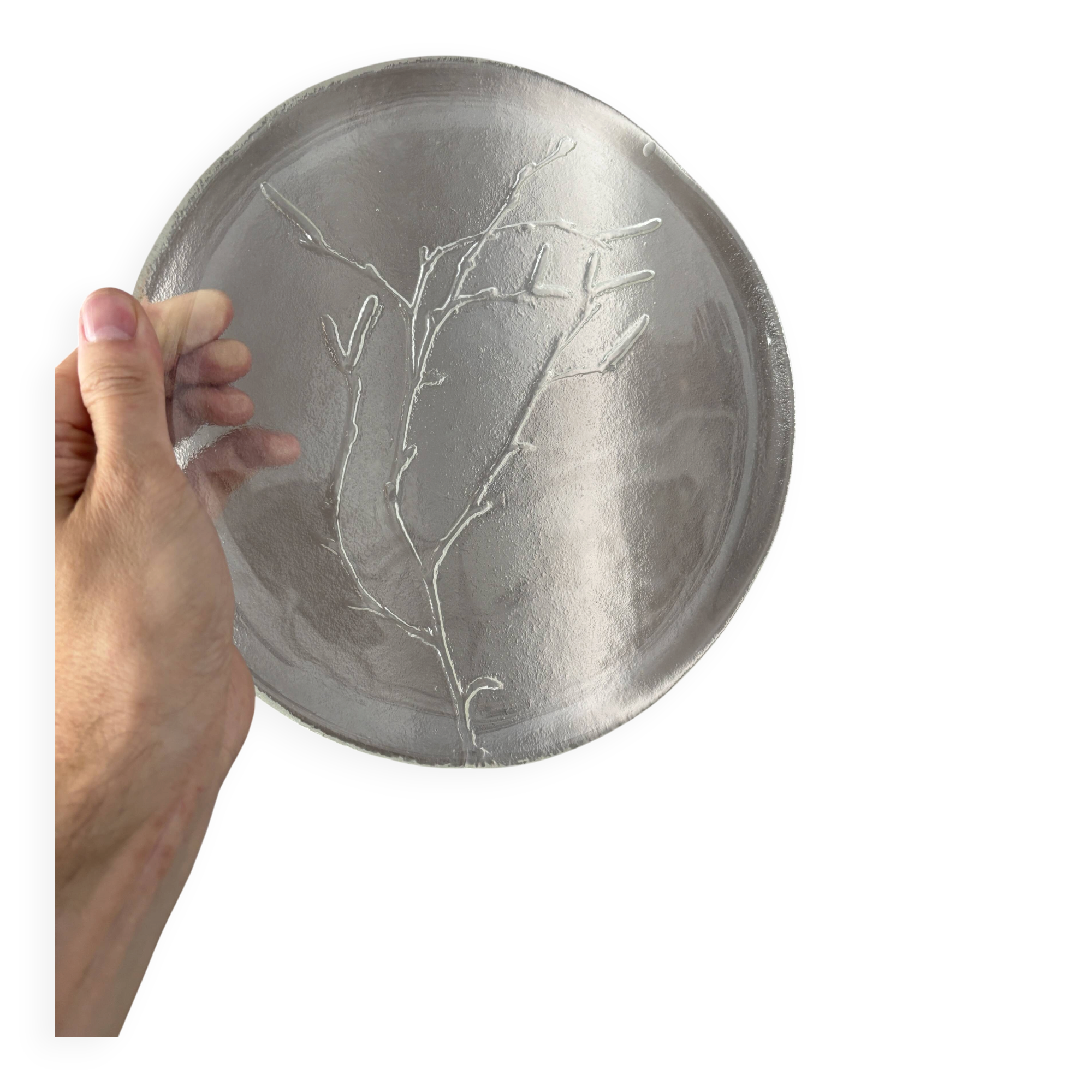 Vintage Humppila ‘Koivunoksa’ Glass Plate by Kaija Aarikka – Finland