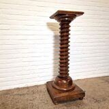 Antique wine press plant stand, France 1940s