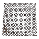 Vasarely silkscreen print - "Deep Kinetics" - 3D Illusion & Black and White