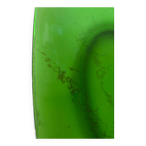 Transparent green oval dish