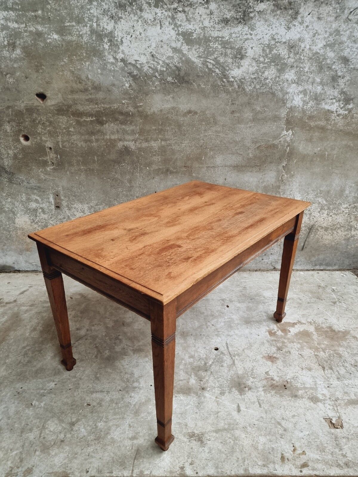 Antique oak table office table or kitchen table