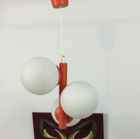 Lustre vintage orange