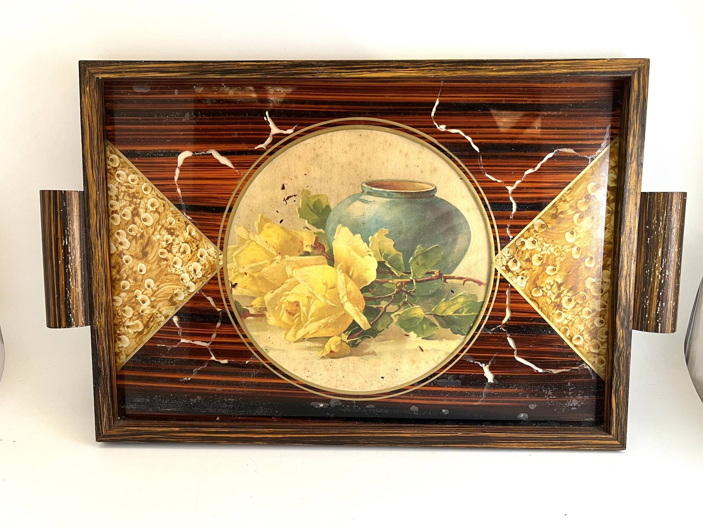 Vintage wooden tray