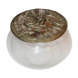 Glass box metal lid