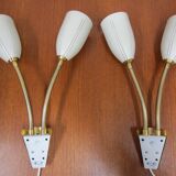 Scandinavian double flexible wall lamp