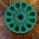 Antique green majolica oyster dish – Sarreguemines