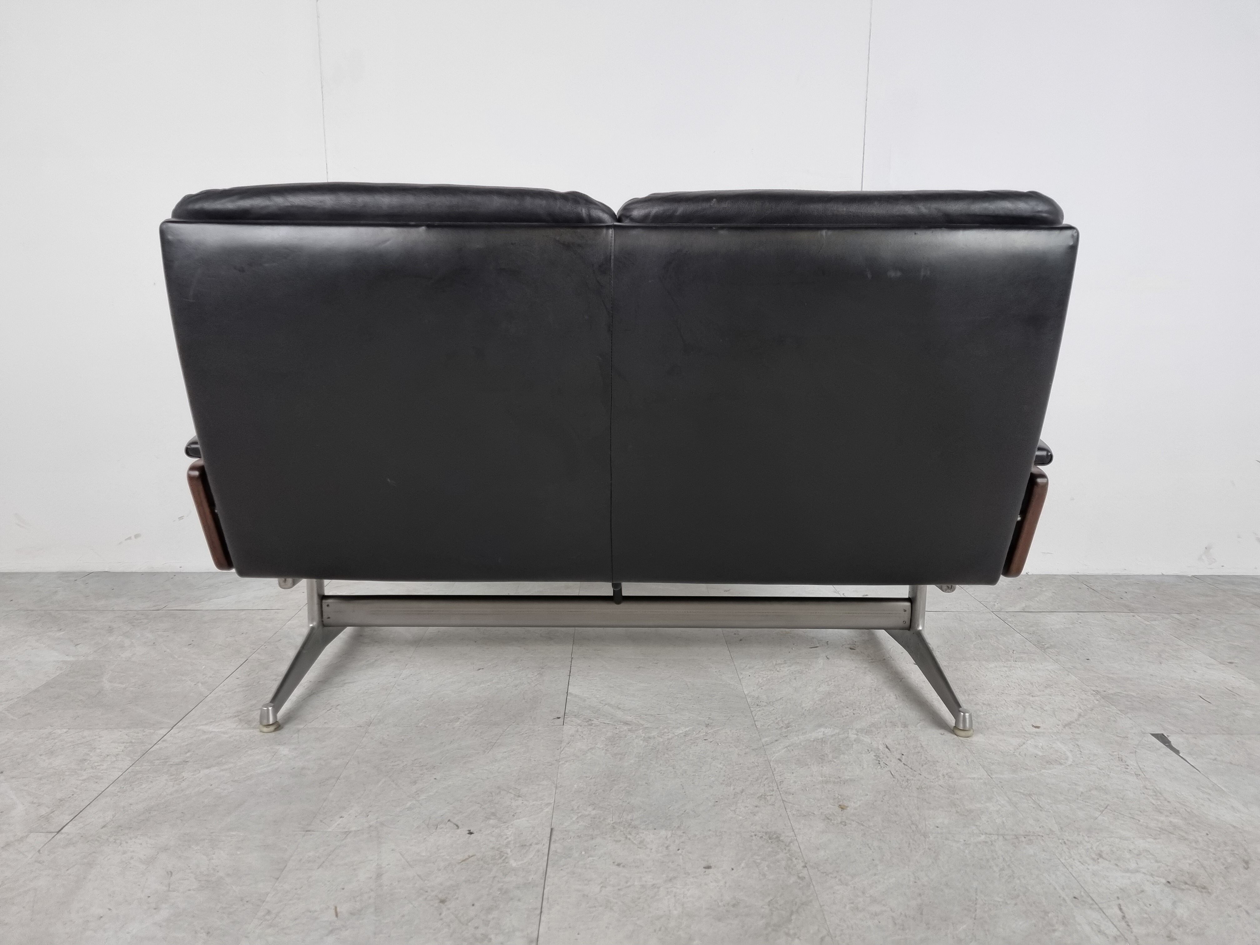 Vintage strässle international king sofa by andré vandenbeuck, 1960s