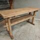 Old workbench side table bathroom furniture oak/beech 60x160cm