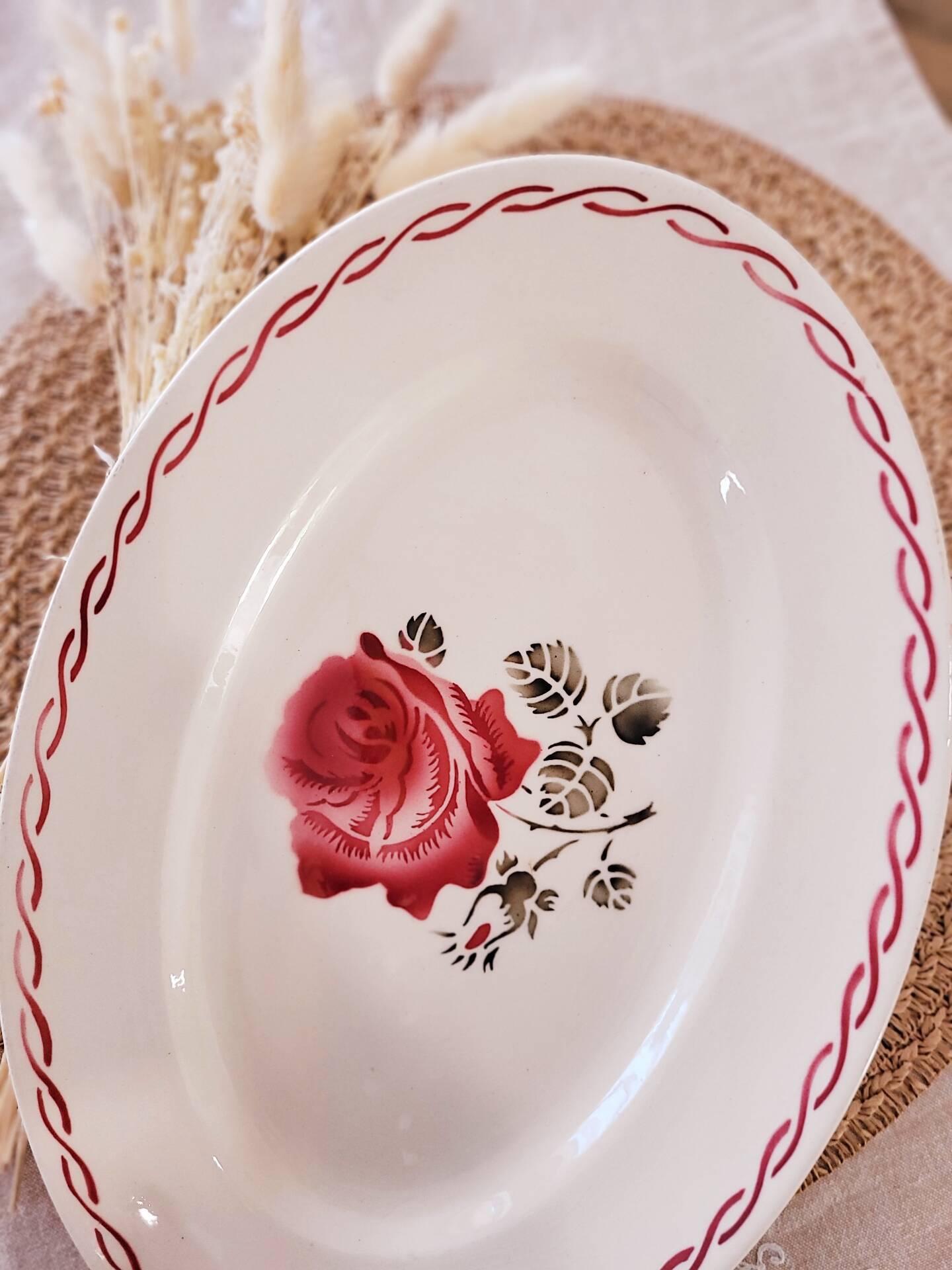 oval plate Badonviller