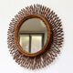 Mirror rattan 37x37cm