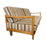 Vintage extendable wooden sofa / sofa / KNOLL sofa